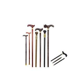 Best Quality Unfinished Wooden <b>Walking</b> <b>Sticks</b> with Cork Handle Rubber Tip-Adjustable Length Mountain-climbing Use Bulk Wholesale - Product Image 1