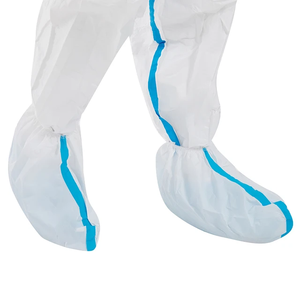 Medical Cotton Flame-Retardant Hi Visibility Workwear Coveralls Breathable <b>Disposable</b> Protective <b>Apron</b> for Clinics Hooded Design - Product Image 6