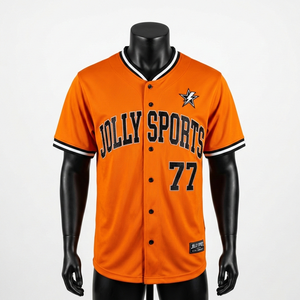 Maillot de baseball pour homme 100% coton, coupe ample, 180 GSM, maille respirante en polyester, jaune, noir, bordure personnalisée, logo brodé - Product Image 3