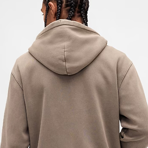 Sudadera Casual para Hombre con Diseño de Color Sólido y Logotipo Personalizado, Mangas Largas, Costuras de Alta Calidad, Cierre de Cremallera y Capucha - Product Image 5