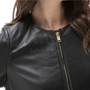 Diseña Tu Propia Chaqueta de Cuero para Mujer de Invierno - Chaqueta de Manga Larga Personalizable, Transpirable y Ecológica de Alta Calidad - Product Image 5