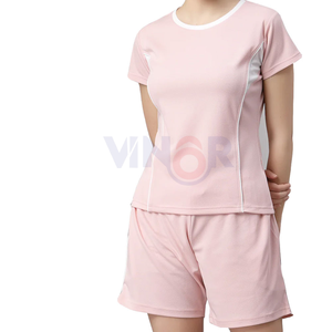 Ladies High Street Fashion Custom Color Printed Breathable Lightweight Women's Autumn Casual Wear Twin Sets Short Set - Product Image 2