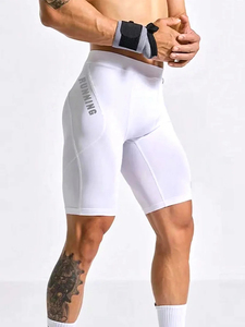 Shorts de sport personnalisés pour hommes avec motif graphique, taille haute, respirants, séchage rapide, taille élastique, en polyester et coton, pour fitness et jogging - Product Image 5