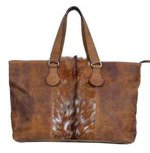 Bolso Bandolera de Cuero Genuino Estilo Vintage para Mujer, Diseño Azteca Occidental, con Bordado de Plumas, Cierre de Cremallera Impermeable, Casual - Product Image 1