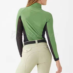 Etiqueta privada Logotipo personalizado Capas de base para montar a caballo Transpirable Peso ligero Capas de base para montar a caballo - Product Image 2