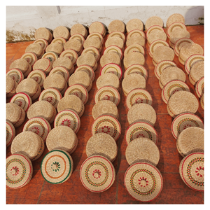 Cojín de Jacinto de Agua Hecho a Mano con Relleno de Esponja para Taburetes, Sillas y Decoración, Vietnam - Product Image 6