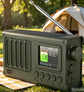 Radio DAB de Alto Rendimiento con Manivela, Panel Solar, Pantalla LCD a Color de 2'', Radio <span class=keywords><strong>FM</strong></span>, Batería Desmontable de 2000mAh - Product Image 2