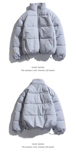 Chaqueta acolchada sin mangas con logotipo personalizado para mujer, chaqueta acolchada de algodón con cierre de cremallera, patrón impreso, chaquetas de exterior para hombre OEM - Product Image 4
