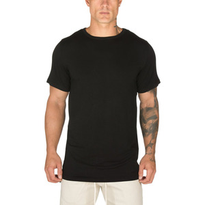 T-shirt en coton et élasthanne pour homme de style urbain-Sonnerie à manches courtes personnalisée Respirant à séchage rapide Sport Running Fitness Muscle - Product Image 1