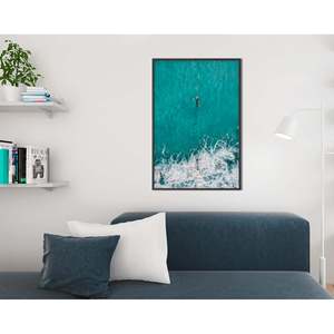 Powerful and Fascinating Surfer <b>Poster</b> the Big Blue Wall Art Made From Durable Paper - Product Image 3