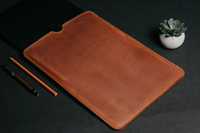 Housse pour ordinateur portable en cuir vintage durable grande capacité pour MacBook Air Pro 13-16 pouces modèles M1 2020-2022