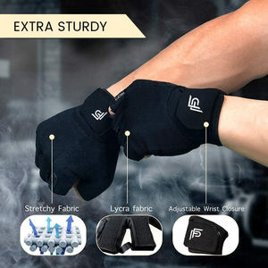 Guantes de Ciclismo Profesionales de Medio Dedo, Ligeros, con Fuerte Agarre, Impresión de Logotipo Disponible para Levantamiento de Pesas en el Gimnasio - Product Image 4