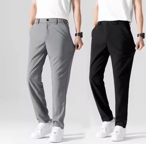 Pantalons longs pour hommes de haute qualité OEM, personnalisés, originaux, vente chaude, respirants, extensibles, coupe slim - Product Image 1