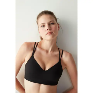 Venta al por mayor Fitness señoras correr gimnasio Yoga sujetador Crop Tops logotipo personalizado grúa ejercicio entrenamiento mujeres Sujetador deportivo - Product Image 6