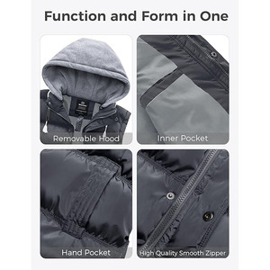 2025/2026 Custom Women's Woven Puffer Jacket Plain Dyed Breathable Quick Dry Warm Turtleneck for Casual Outdoor Use - Product Image 4