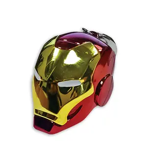 Llavero con Casco de Iron Man de Marvel, Material Duradero de Metal y Goma - Product Image 1
