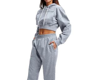 Ensemble de survêtements personnalisés pour hommes, joggers évasés, survêtements avec capuche et pantalon, vêtements de sport décontractés avec logo 2026 - Product Image 3