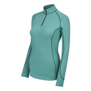 Haut équestre chemise d'équitation OEM logo personnalisé vêtements élastiques équitation femmes veste tissu Spandex retard - Product Image 5
