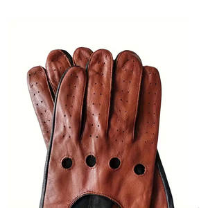 Wholesale Excellent Quality Spring and Autumn Men Genuine Leather <b>Gloves</b> for <b>Driving</b> Riding And Multi Use - Product Image 2