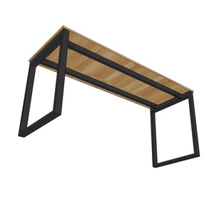 HBRT034 Escritorio Rectangular Minimalista de 160x60cm, Mesa de Computadora en Forma de L de Madera Melamínica para Oficina o Dormitorio - Product Image 4