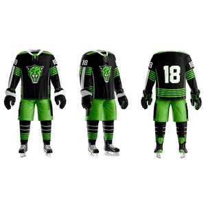 เครื่องแบบฮ็อกกี้น้ำแข็ง100% ชุดยูนิฟอร์มโพลีเอสเตอร์งานตามสั่งขนาดสบาย - Product Image 1