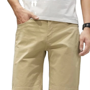 Hommes Hiver 4-Poches Personnalisé Haute Qualité 100% Coton Séchage Rapide Respirant Solide Casual Sweat Cargo Shorts Pantalon - Product Image 6