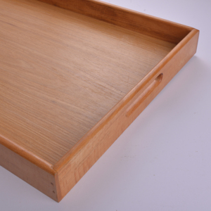 Extra Large 53x35cm Rectangular Beech Wood Serving <b>Tray</b> Premium Natural Solid Wooden <b>Butler</b> <b>Tray</b> Eco-Friendly Kitchen Organizer - Product Image 2