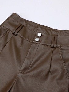 Nuevos Pantalones de Invierno para Hombre, de Cuero, Cintura Alta/Media, Pierna Ancha, Impermeables, Transpirables, Resistentes, Modernos, de Lona - Product Image 3