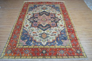 พรมขนสัตว์ทำมือสไตล์โบราณ ถักด้วยมือ หลายสี ขนาด 8x14 9x12 สำหรับปูพื้นบ้าน รุ่น CR43 - Product Image 3