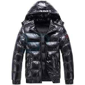 Fashion Mens Winter Jacket Puffer Style Quilted Hooded <b>Bubble</b> <b>Coat</b> Cotton Down Warm Closure Custom OEM Wholesale Outerwear - Product Image 4