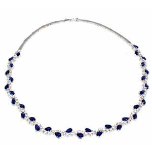 Collier en argent sterling 925 avec cristaux, modèle Waterway - Product Image 5