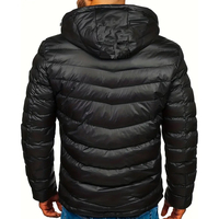 Nouvel arrivage de veste rembourrée à manches régulières coupe ajustée de haute qualité pour hommes en hiver avec impression personnalisée