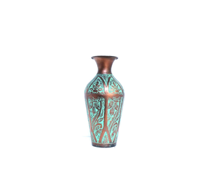 Vase en aluminium moderne de qualité supérieure, fait main, finition laiton, léger, résistant à la rouille, centre de table, décoration intérieure, exportation - Product Image 4