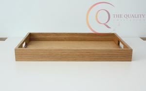 Plateau de service en bois fait main avec finition de qualité supérieure, adapté pour la maison, les cafés et les hôtels - Product Image 2