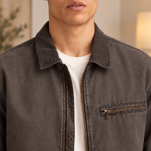 Stylish <b>canvas</b> <b>jacket</b> designed with durable construction practical details and comfortable fitting ideal for modern casual - Product Image 5