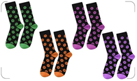 Chaussettes mi-mollet décontractées personnalisées pour femmes, tricotées, sportives, écologiques, respirantes, en Spandex/Coton, motif géométrique, logo sur le dessous