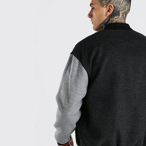 OEM personalizado manga de cuero parche chenilla bordado de gran tamaño bomber Letterman Varsity chaqueta para los hombres - Product Image 3