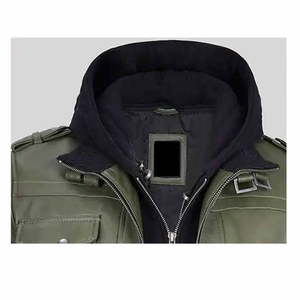 Veste en cuir pour hommes personnalisée style à la mode vente en gros professionnel veste en cuir de haute qualité pour hommes - Product Image 5