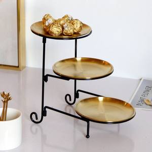 Metal dorado decorativo nuevo diseño más vendido pequeño pastel plato taza pastel soporte de alta calidad - Product Image 3