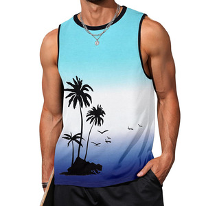 Bajo MOQ transpirable nuevo diseño hombres camiseta sin mangas para venta en línea última llegada Fitness ropa alta calidad hombres camiseta sin mangas - Product Image 1