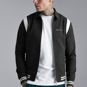 Custom Waterproof Stand Collar Varsity <b>Jacket</b> with Embroidery for <b>Men</b> and Women - Product Image 2