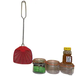 Tapette manuelle anti-mouche Plastique ABS de haute qualité Poignée en métal Utiliser la cuisine et la salle à manger Coffre-fort pour les enfants Très efficace - Product Image 1