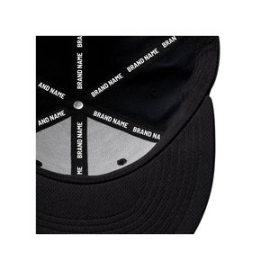 Casquette de golf légère à 6 panneaux avec logo personnalisé, visière plate, bande de couture intérieure, respirante, à fermeture snapback pour les activités sur le parcours de golf - Product Image 5