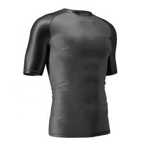 Rashguard à manches courtes personnalisé Surfer Logo MMA/BJJ Compression Shirt Sublimé Jiu Jitsu Design Propre Rash personnalisé Spandex Nylon - Product Image 5
