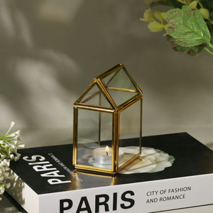 Antique Inspired Lantern <b>Tea</b> <b>Light</b> Holder with Classic Charm Weathered Lantern <b>Tea</b> <b>Light</b> Holder for Soft Romantic <b>Light</b> - Product Image 3