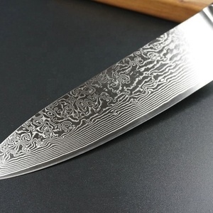 มีดเชฟเหล็กดามัสกัสตัดทำด้วยมือสไตล์ญี่ปุ่นบริการ OEM คุณภาพระดับพรีเมียมออกแบบได้ตามต้องการ - Product Image 5