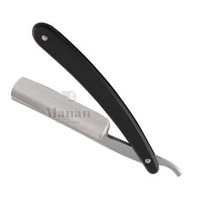 Rasoir droit de barbier de qualité supérieure, ergonomique, réutilisable, de qualité professionnelle, avec manche en bois pliable, pour barbiers, cheveux et barbe - Product Image 5