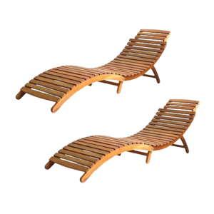 Natural Solid <b>Wood</b> Sun Loungers Modern Sunbed Wooden Folding Chair Customable Design Pool Chair Direct Factory - Product Image 1