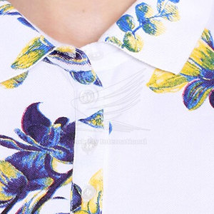 Nouvelle Arrivée T-shirt Femme 100% Coton Décontracté Été Respirant Tissu Toile Personnalisable - Product Image 4