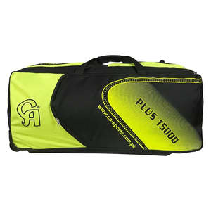 Sac de cricket Ca Plus 15000 noir/vert avec roulettes pour le rangement de l'équipement - Product Image 2